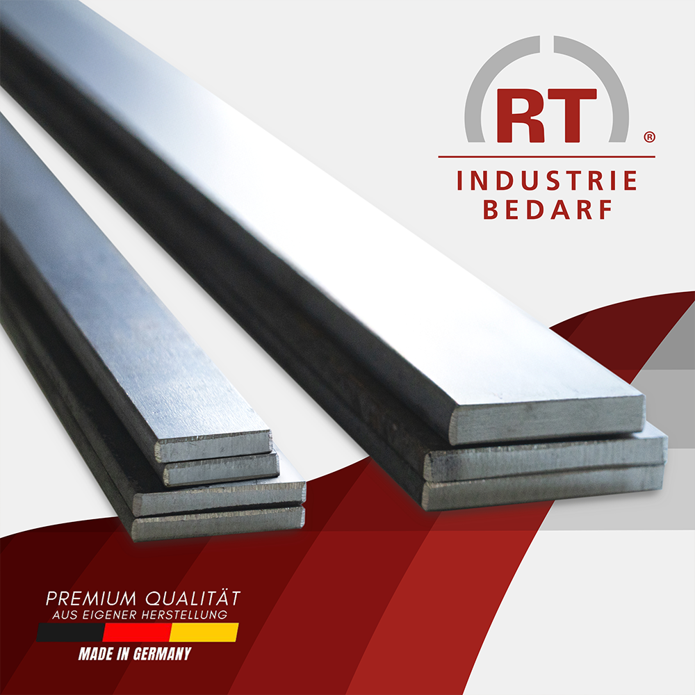 Flachstahl Flacheisen Bandstahl Flachmaterial Stahl S235 1000mm Ø4–8mm