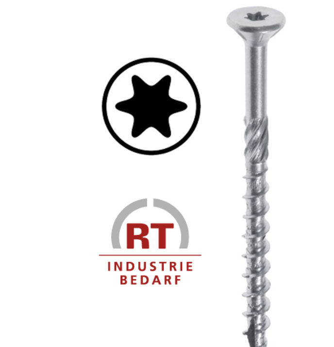 Spanplattenschrauben Torx SK galvanisiert 35-280mm 200 Stück