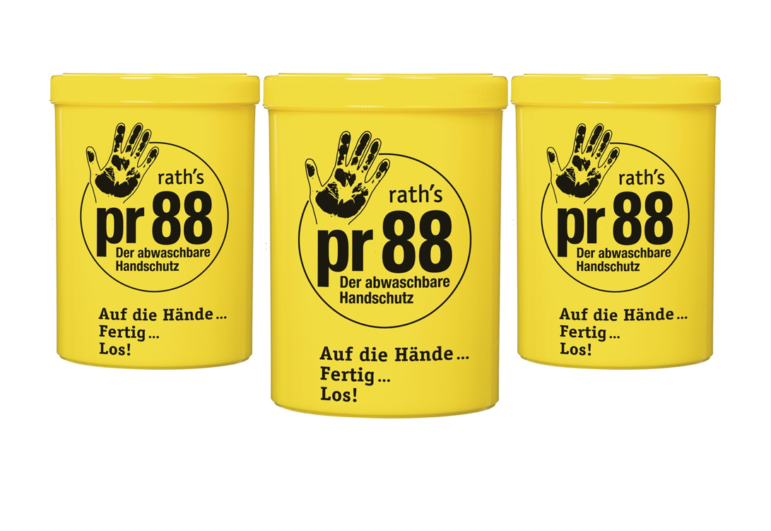 PR88 Hautschutzcreme 3x1l abwaschbarerer Hautschutz 3 Dosen a´ 1 Liter