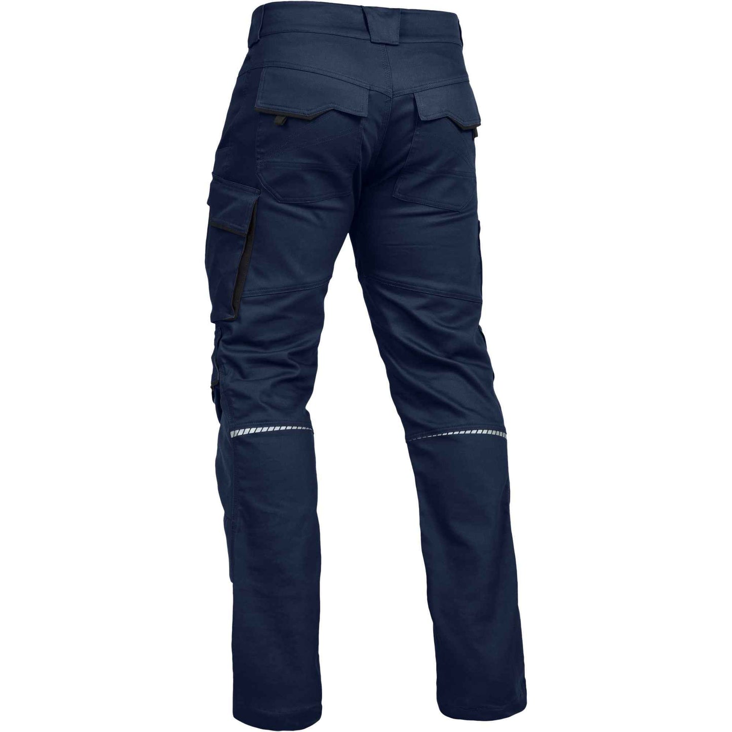 Leibwächter Arbeitshose Navy Bundhose mit Knieschutz und Reflektoren – Robuste Berufshose für Handwerk und Industrie