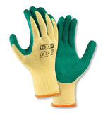Handschuhe 2206 teXXor® Grobstrick - Latex -  grüne Grip Beschichtung Gr. 7-11