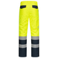Nitras 7580 Latzhose Neongelb/Marine hinten
