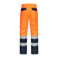 Nitras Latzhose MOTION TEX VIZ Orange S–4XL Rückseite