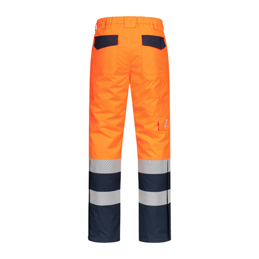 Nitras Latzhose MOTION TEX VIZ Orange S–4XL Rückseite